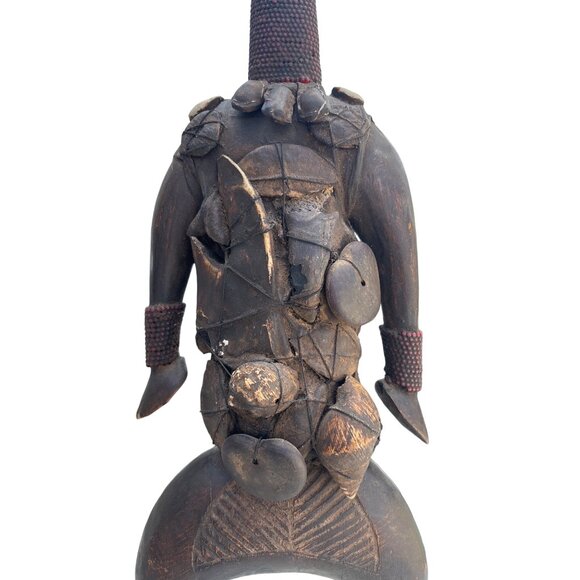 Male Namji doll fetish Fertility figure Wooden African Figurine Statue - Picture 10 of 16